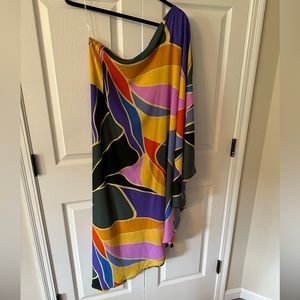 One Shoulder Tyche Midi Dress